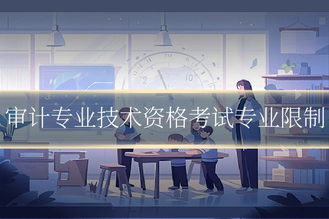 审计专业技术资格考试专业限制
