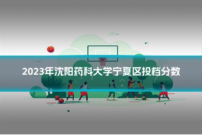 2023年沈阳药科大学宁夏区投档分数