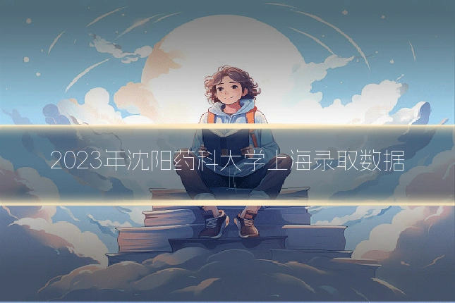 2023年沈阳药科大学上海录取数据