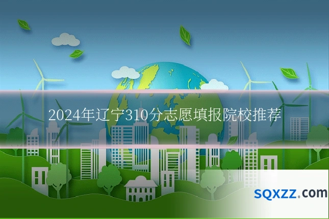 2024年辽宁310分志愿填报院校推荐