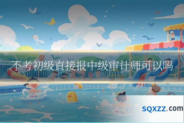 不考初级直接报中级审计师可以吗