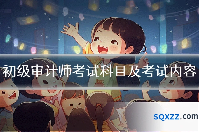 初级审计师考试科目及考试内容
