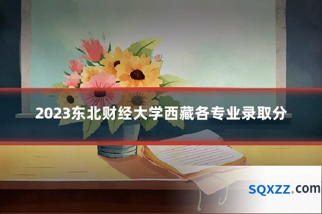 2023东北财经大学西藏各专业录取分
