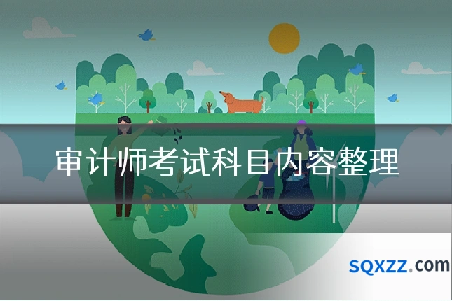 审计师考试科目内容整理