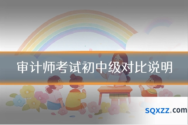审计师考试初中级对比说明