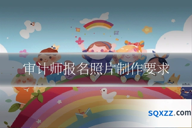 审计师报名照片制作要求