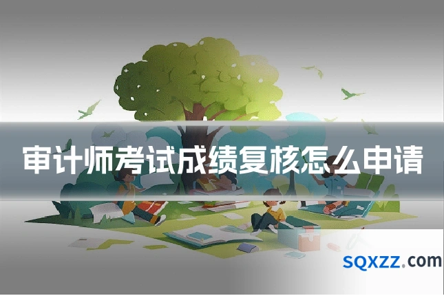 审计师考试成绩复核怎么申请