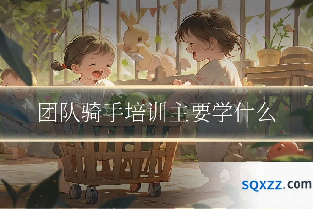 团队骑手培训主要学什么