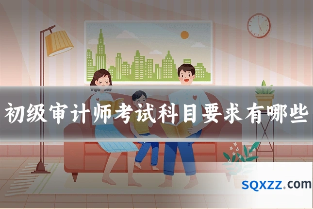 初级审计师考试科目要求有哪些