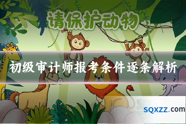 初级审计师报考条件逐条解析