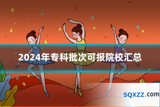 2024年专科批次可报院校汇总