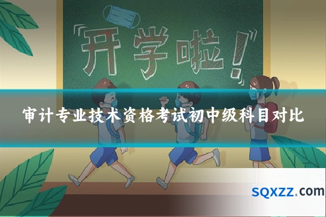 审计专业技术资格考试初中级科目对比