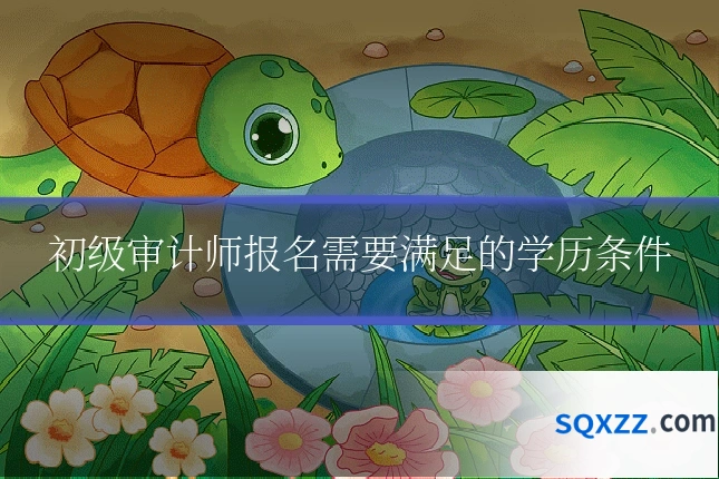 初级审计师报名需要满足的学历条件