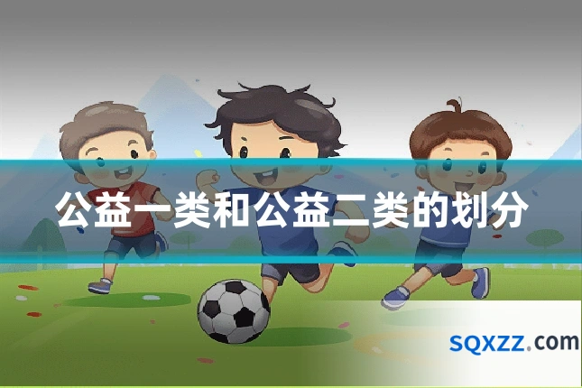 公益一类和公益二类的划分