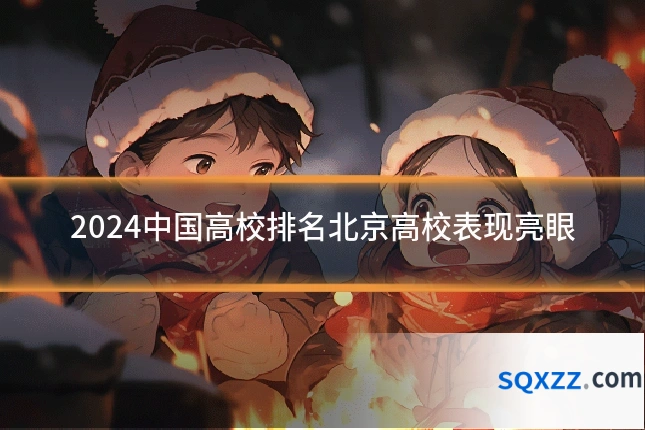 2024中国高校排名北京高校表现亮眼