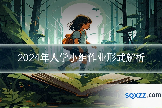 2024年大学小组作业形式解析