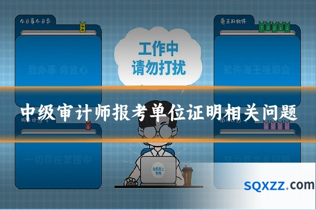 中级审计师报考单位证明相关问题