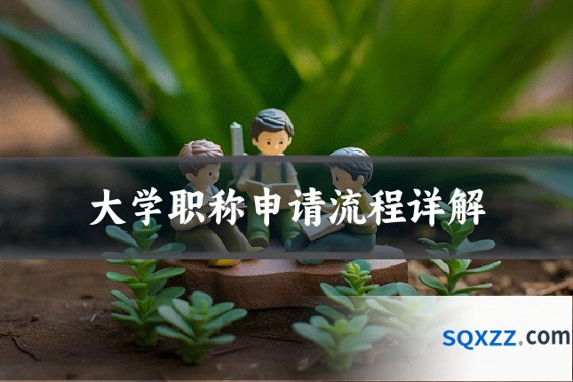 大学职称申请流程详解