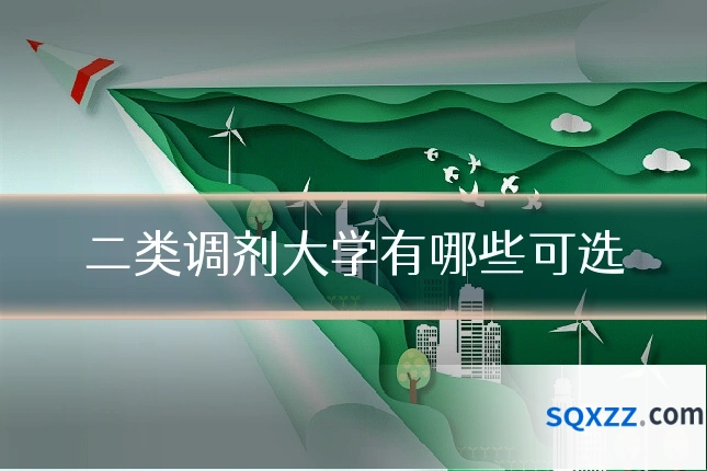 二类调剂大学有哪些可选