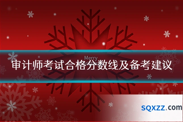 审计师考试合格分数线及备考建议