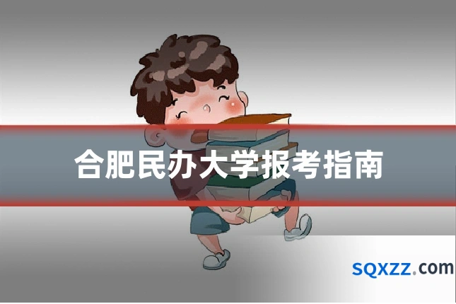 合肥民办大学报考指南
