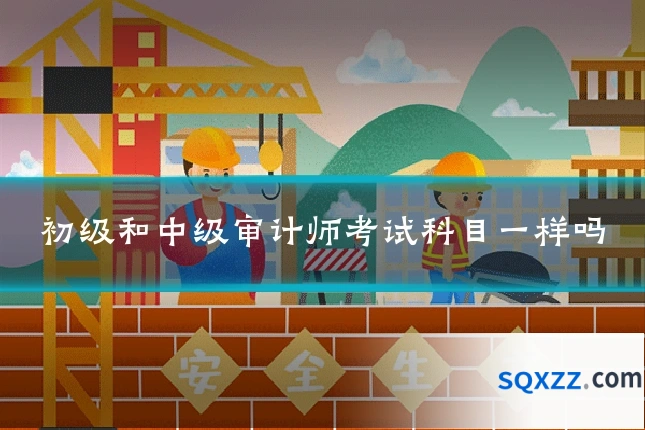初级和中级审计师考试科目一样吗