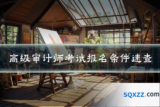 高级审计师考试报名条件速查
