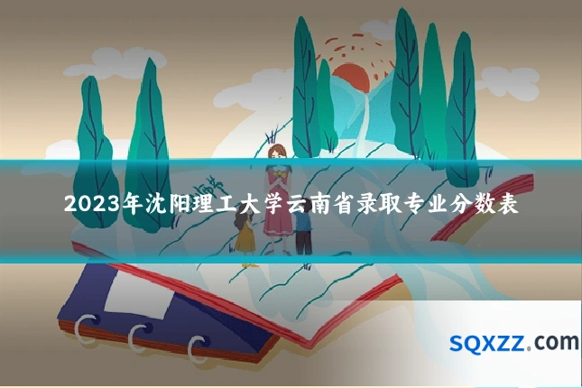 2023年沈阳理工大学云南省录取专业分数表