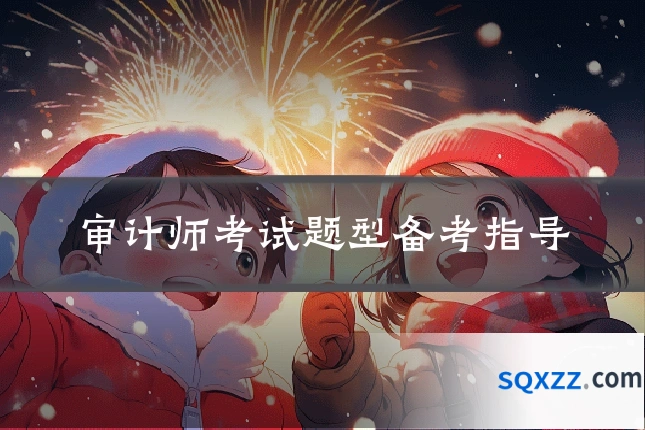 审计师考试题型备考指导
