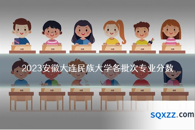 2023安徽大连民族大学各批次专业分数