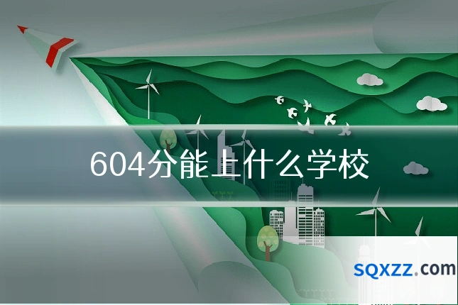 604分能上什么学校