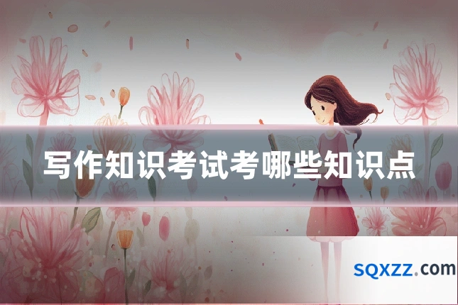 写作知识考试考哪些知识点