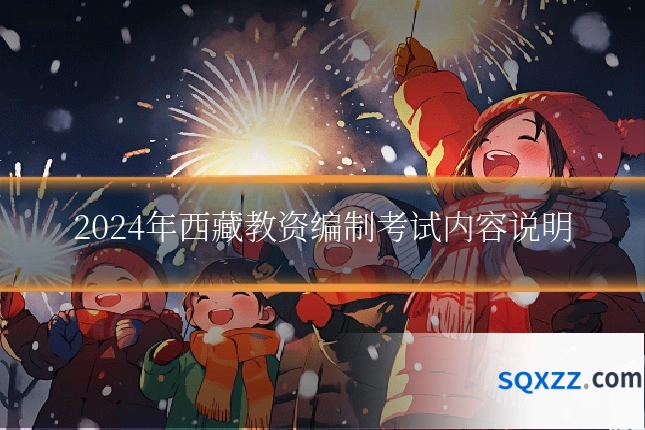 2024年西藏教资编制考试内容说明