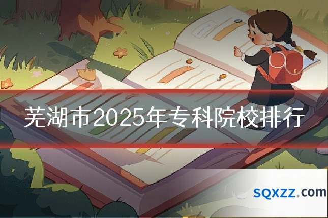 芜湖市2025年专科院校排行