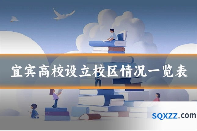宜宾高校设立校区情况一览表