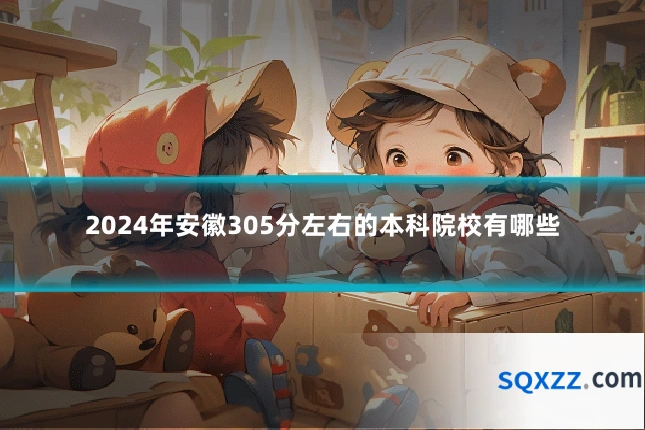 2024年安徽305分左右的本科院校有哪些