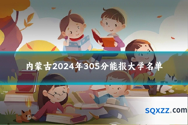 内蒙古2024年305分能报大学名单