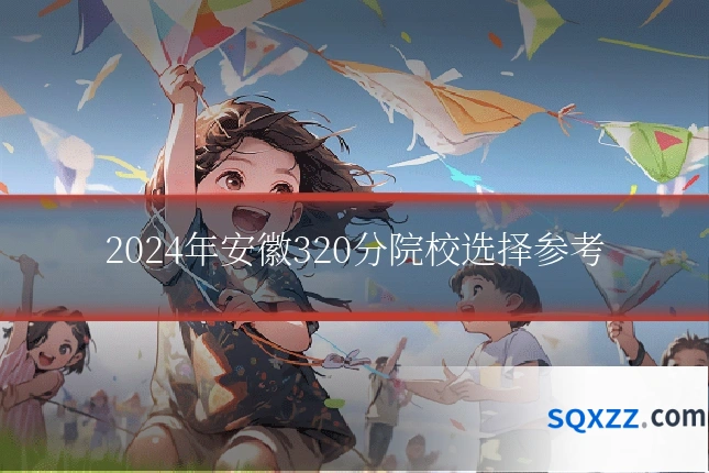 2024年安徽320分院校选择参考