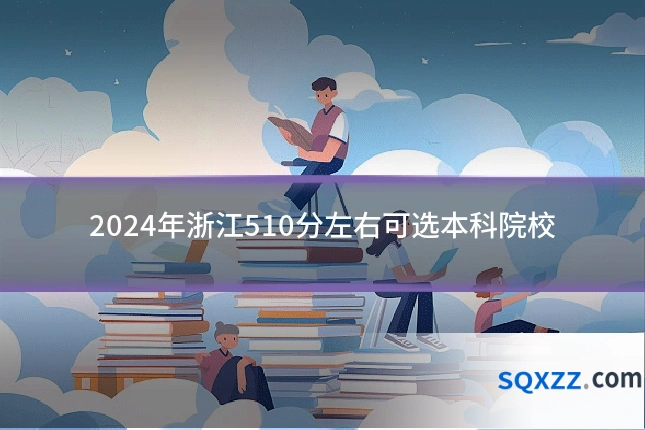 2024年浙江510分左右可选本科院校