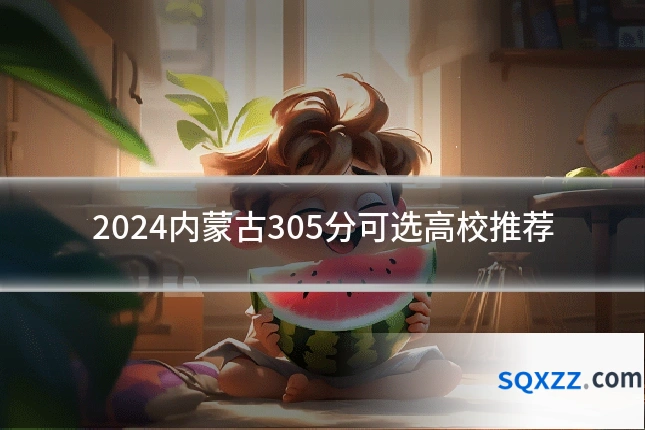 2024内蒙古305分可选高校推荐