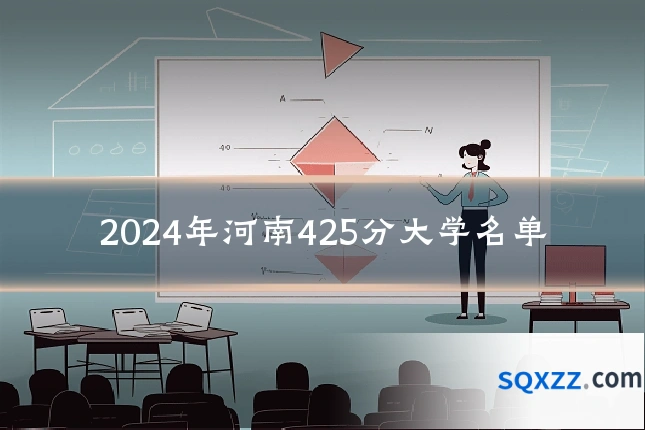 2024年河南425分大学名单