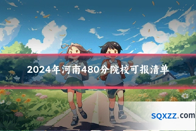 2024年河南480分院校可报清单
