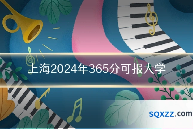 上海2024年365分可报大学