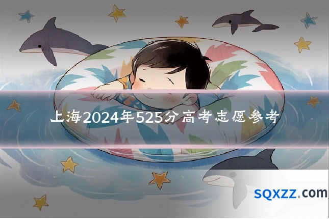 上海2024年525分高考志愿参考