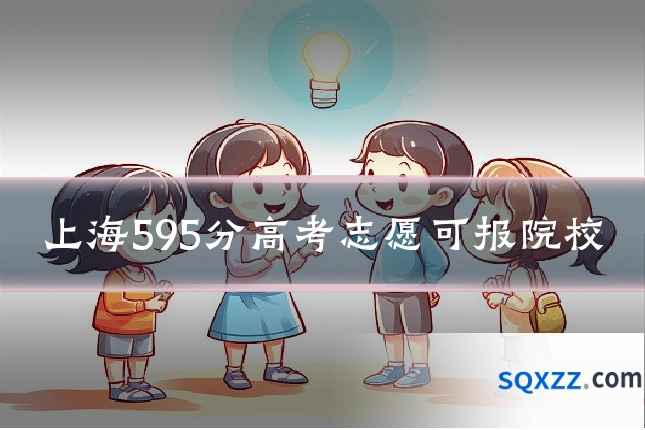 上海595分高考志愿可报院校
