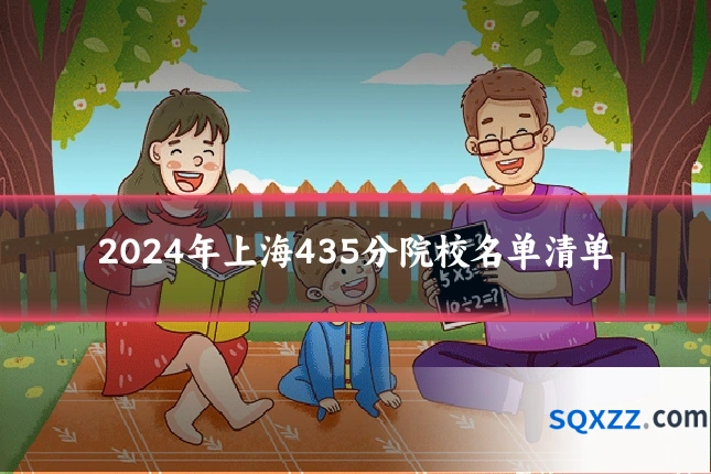 2024年上海435分院校名单清单