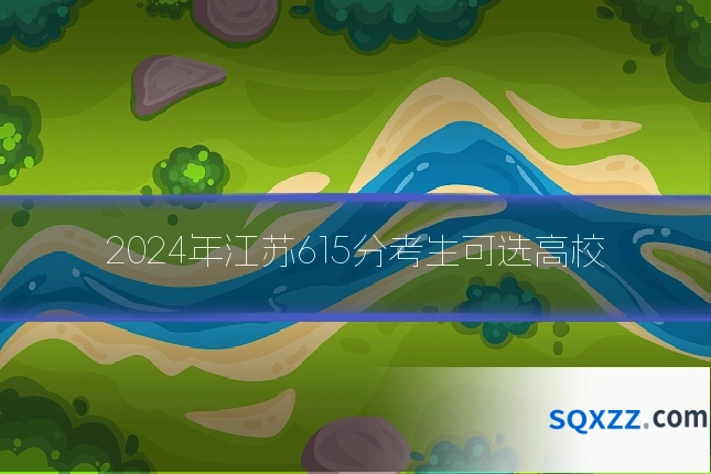 2024年江苏615分考生可选高校