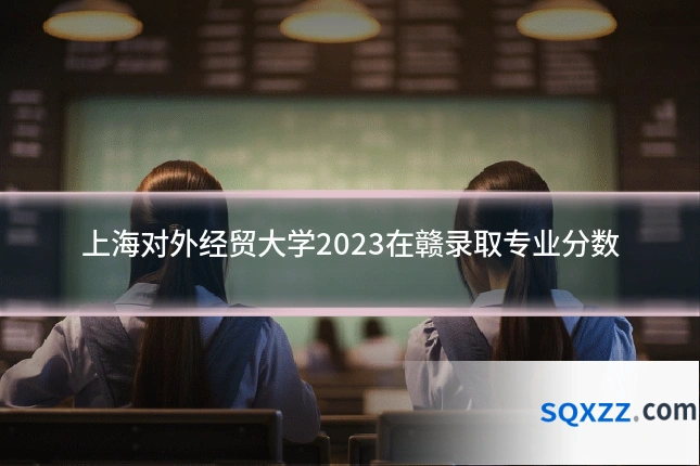 上海对外经贸大学2023在赣录取专业分数