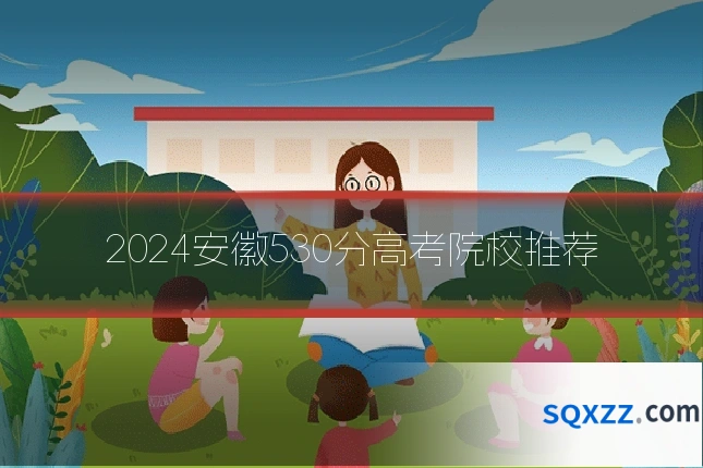 2024安徽530分高考院校推荐