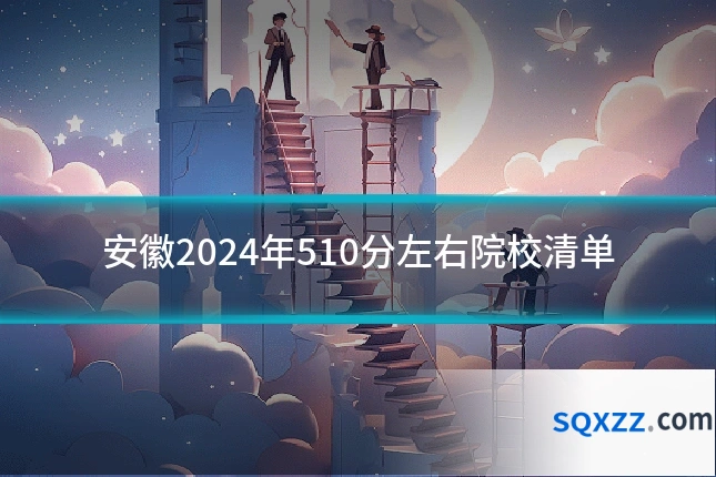 安徽2024年510分左右院校清单
